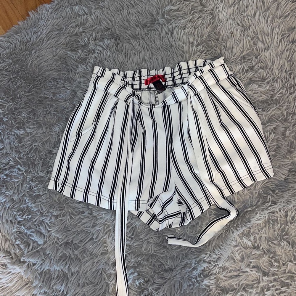 Striped black and white